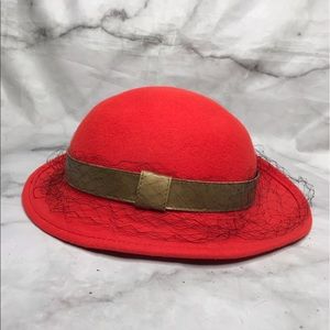 Vintage Splendide wool hat w/ tulle